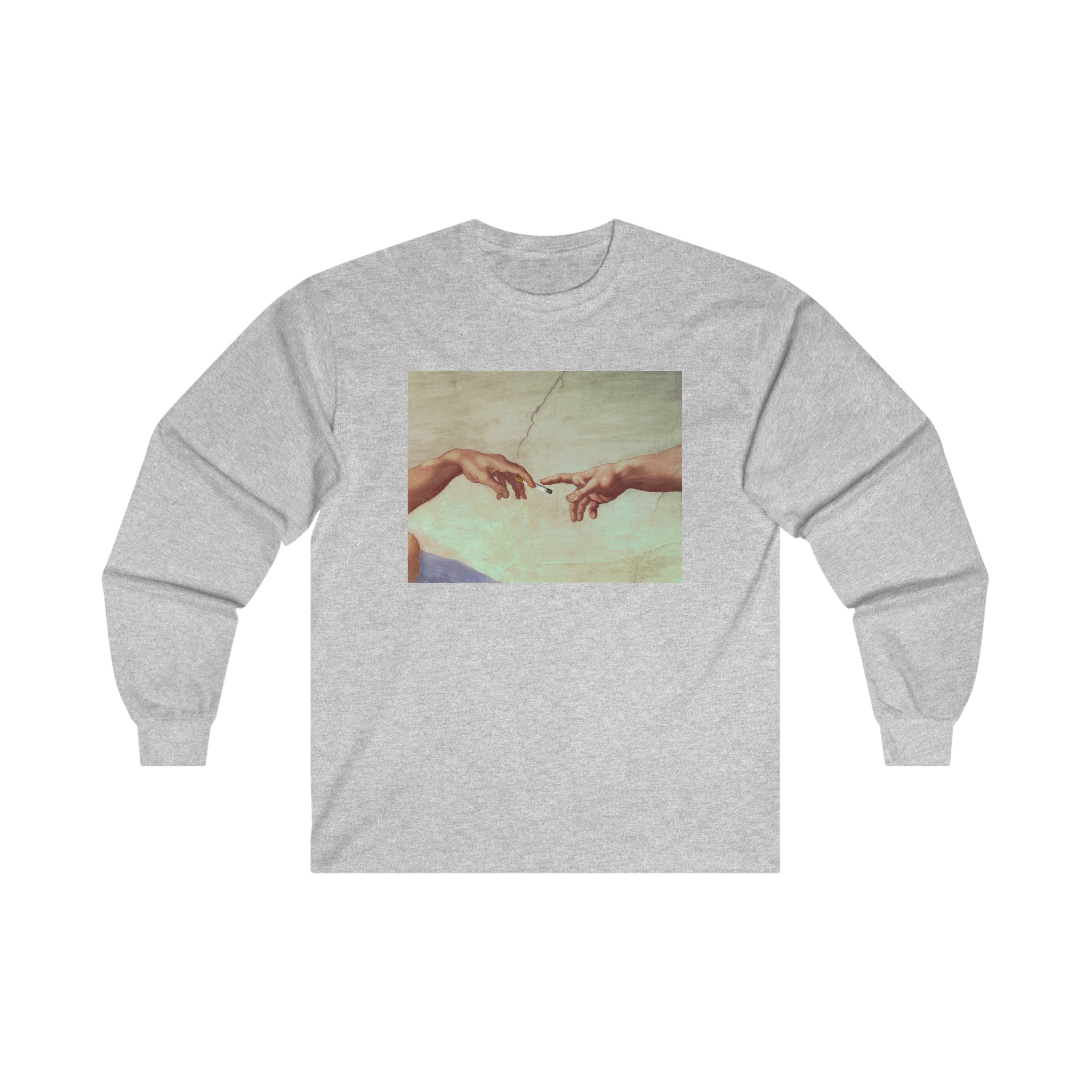 Gods Hand Passing Cigarette - Ultra Cotton Long Sleeve Tee