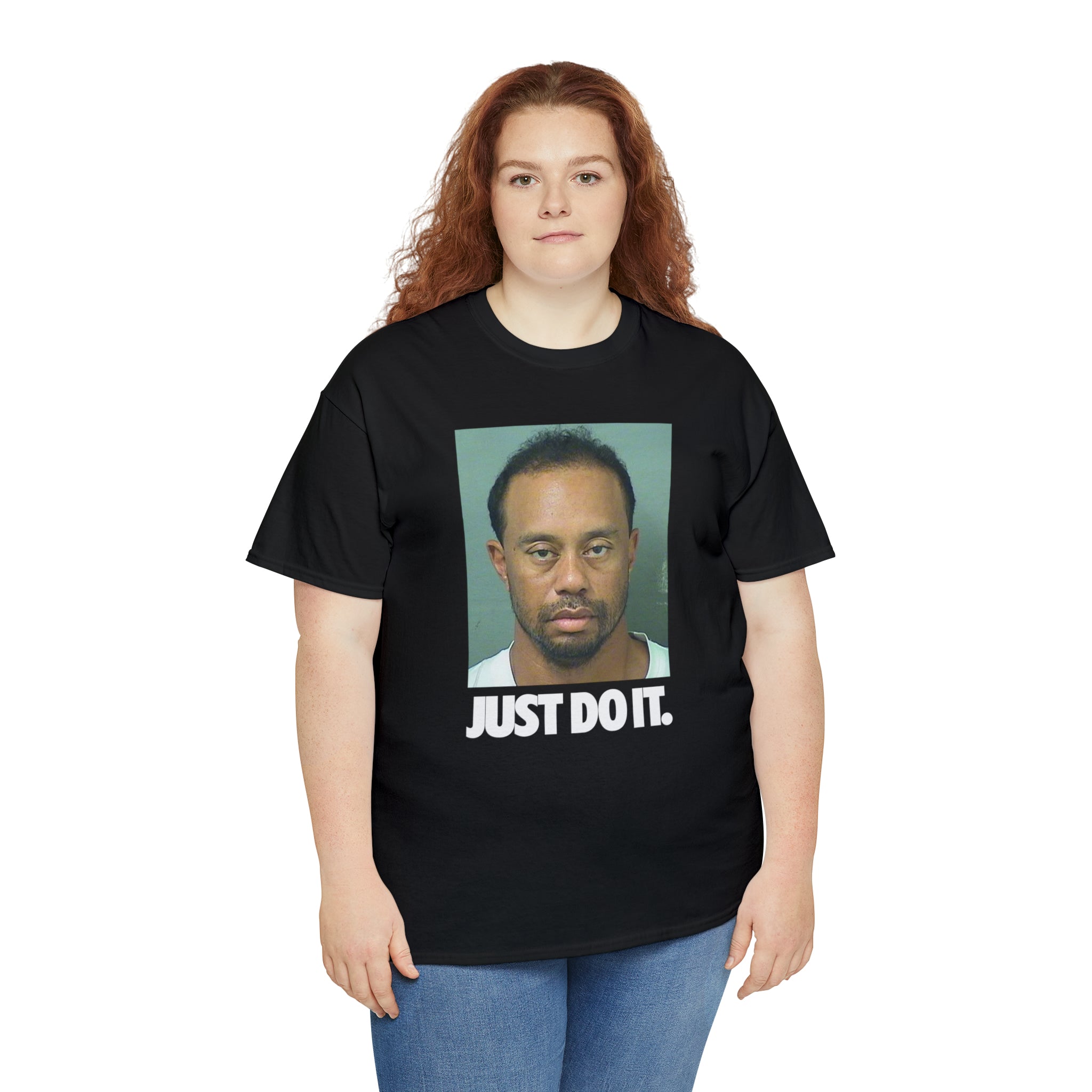 Just Do it Tiger Woods DUI Mugshot - Unisex Heavy Cotton Tee