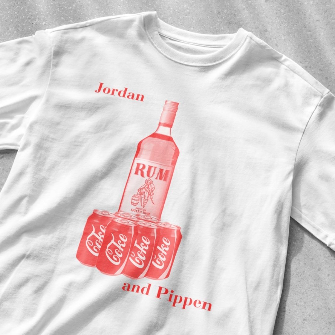 Jordan and Pippen Rum and Coke - Unisex Heavy Cotton Tee