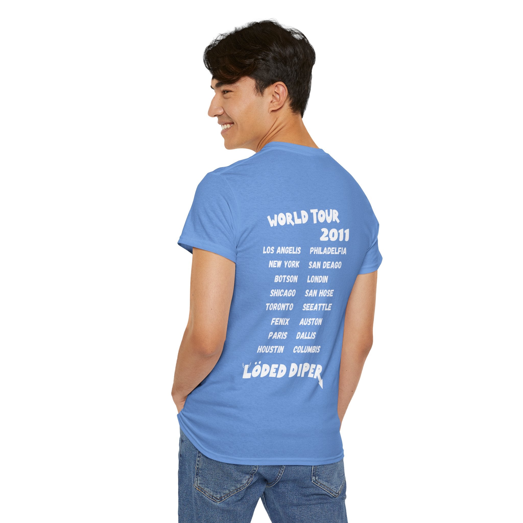 Loded Diper World Tour Shirt (Diary of a Wimpy Kid Rodrick Rules) - Unisex Heavy Cotton Tee