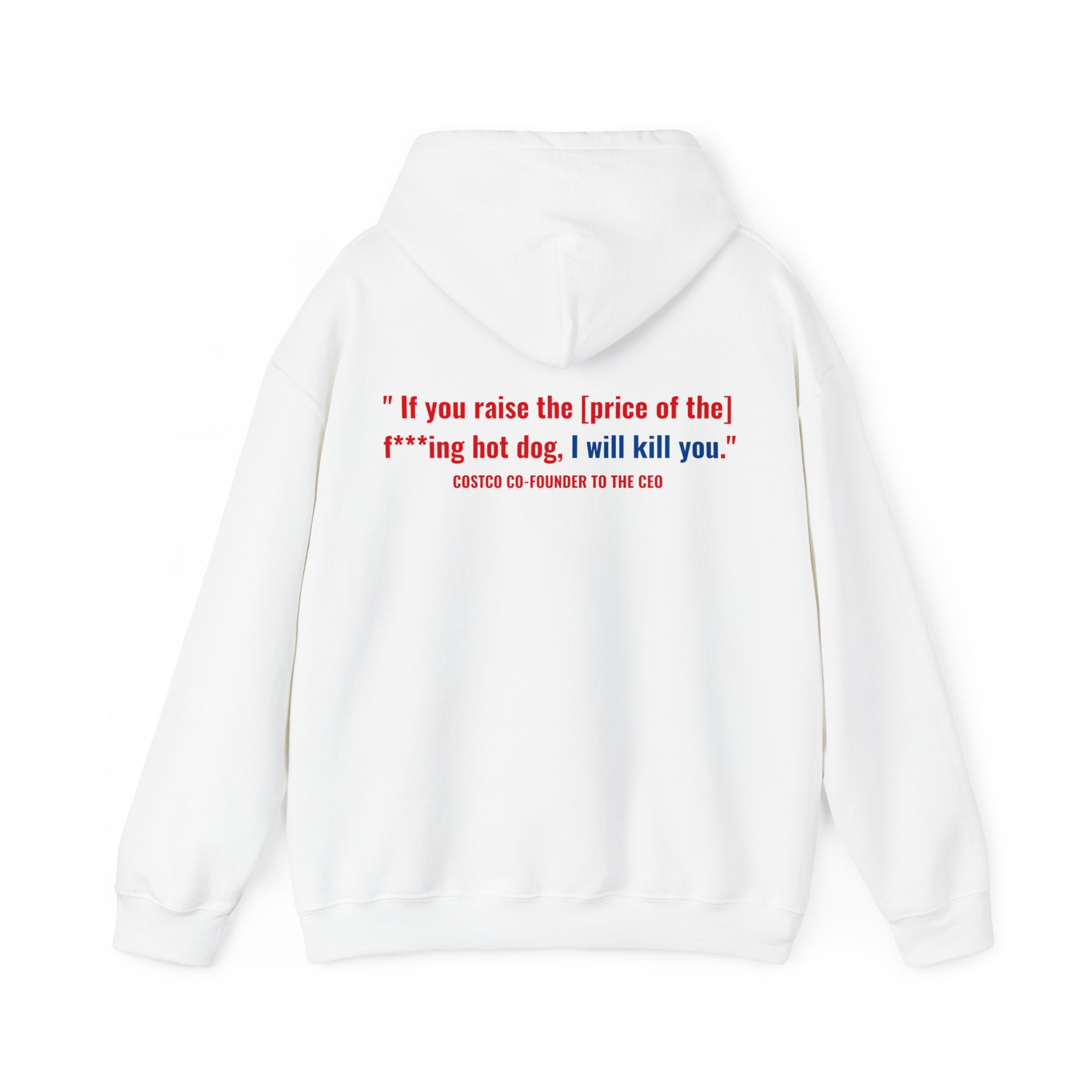 Costco $1.50 Hotdog (with back quote) - Unisex Heavy Blend™ Hooded Sweatshirt