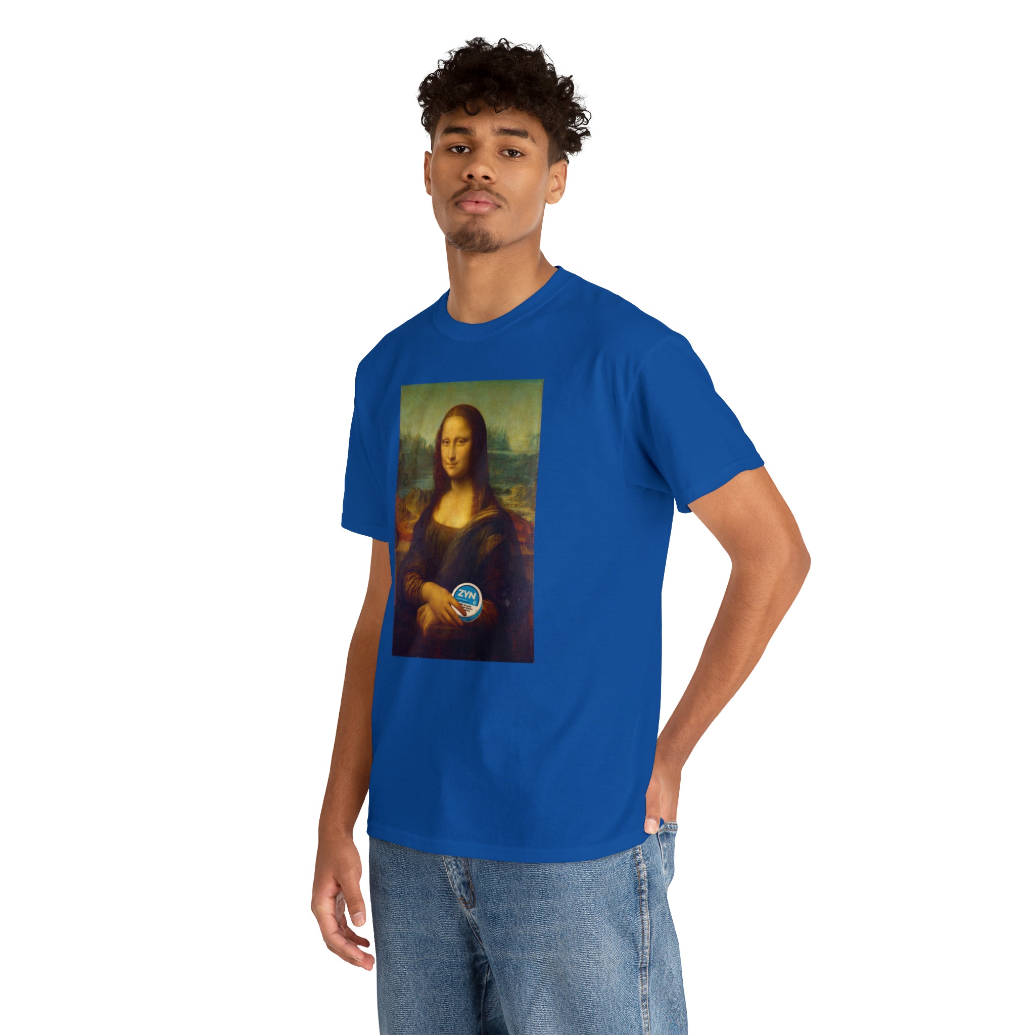 Mona Lisa with Zyns - Unisex Heavy Cotton Tee