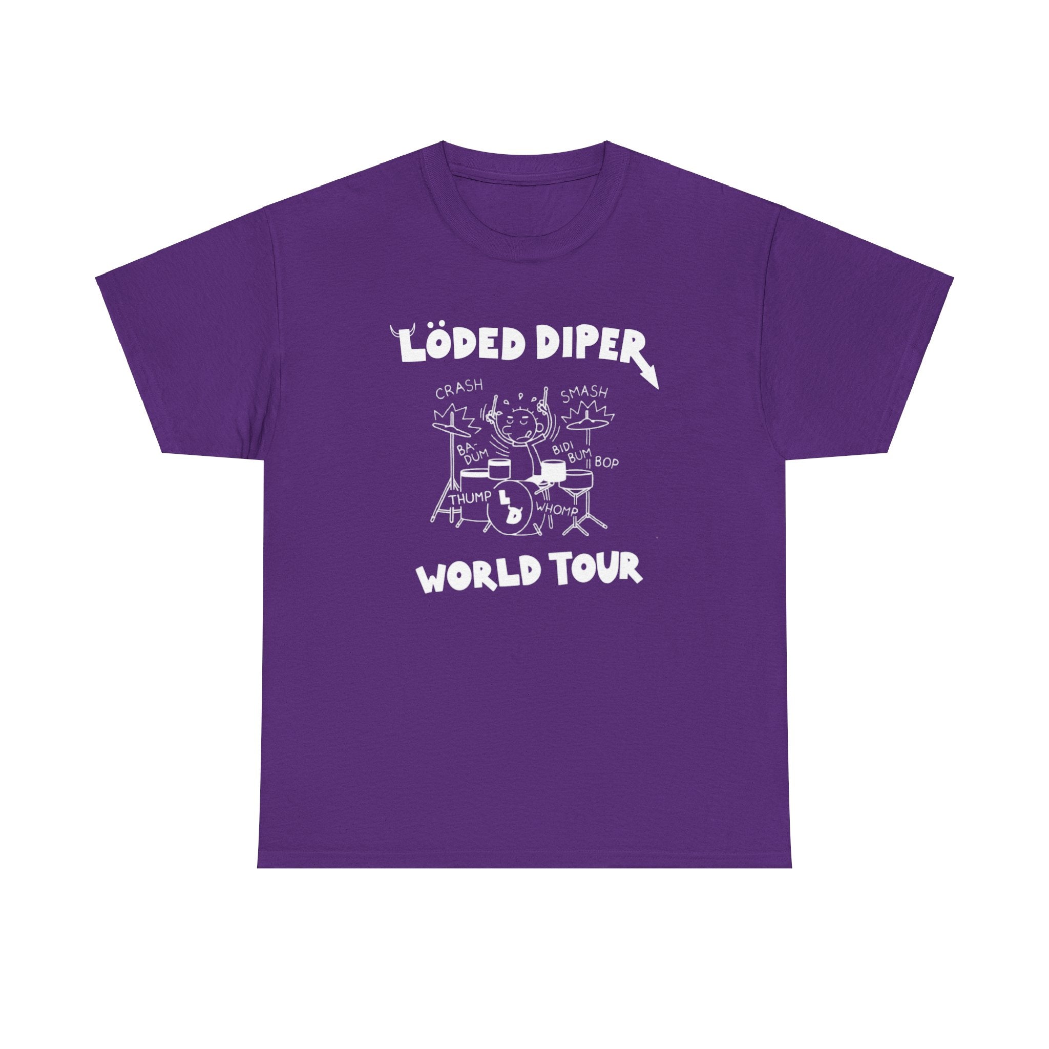 Loded Diper World Tour Shirt (Diary of a Wimpy Kid Rodrick Rules) - Unisex Heavy Cotton Tee