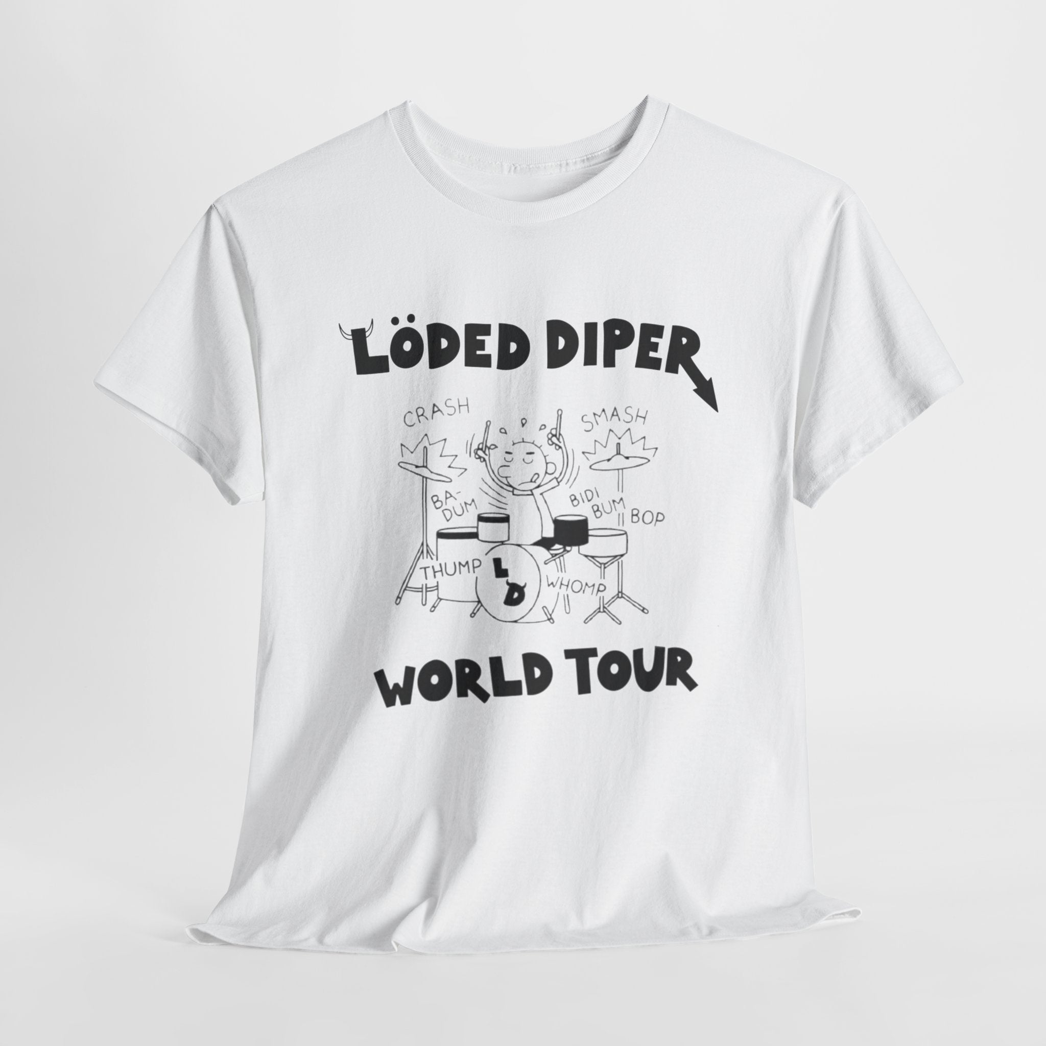 Loded Diper World Tour Shirt (Diary of a Wimpy Kid Rodrick Rules) - Unisex Heavy Cotton Tee