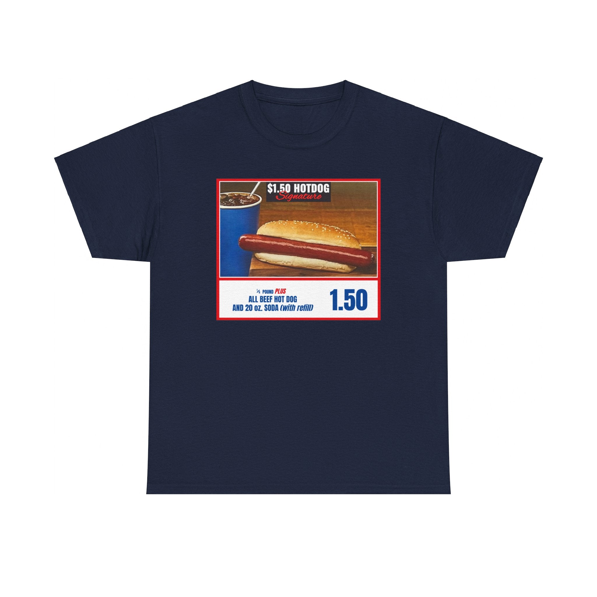 Costco Hotdog (no back quote) - Unisex Heavy Cotton Tee