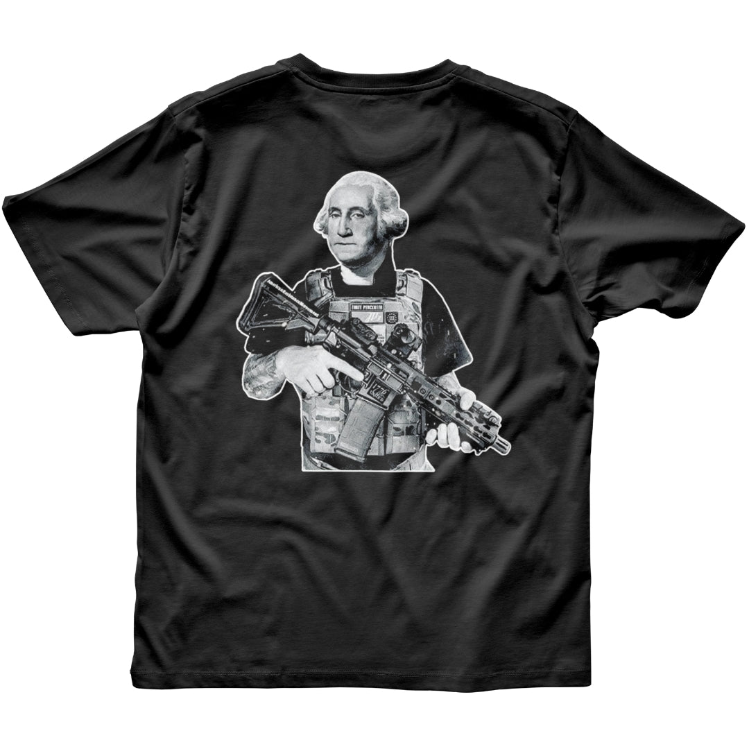 GEORGE WASHINGTON ANTI-TAXATION TEE (front and back)