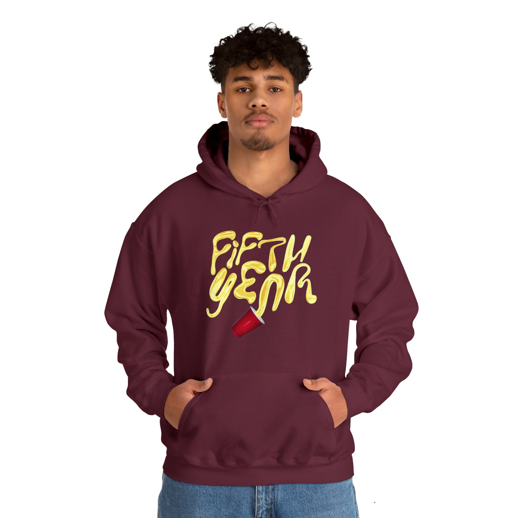 Fifth Year Beer Spill - Unisex Heavy Blend™ Hooded Sweatshirt