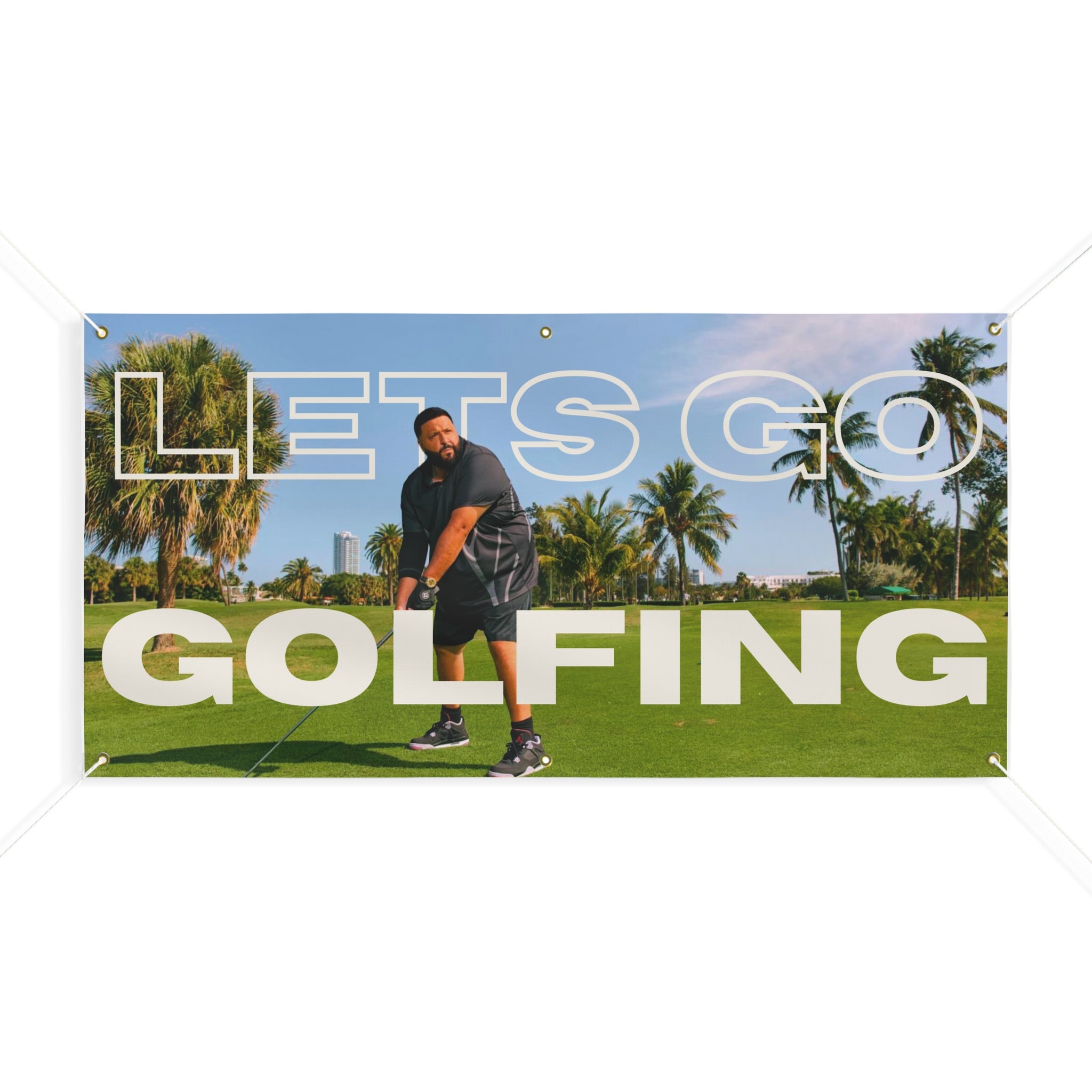 LETS GO GOLFING DJ KHALED - Flag