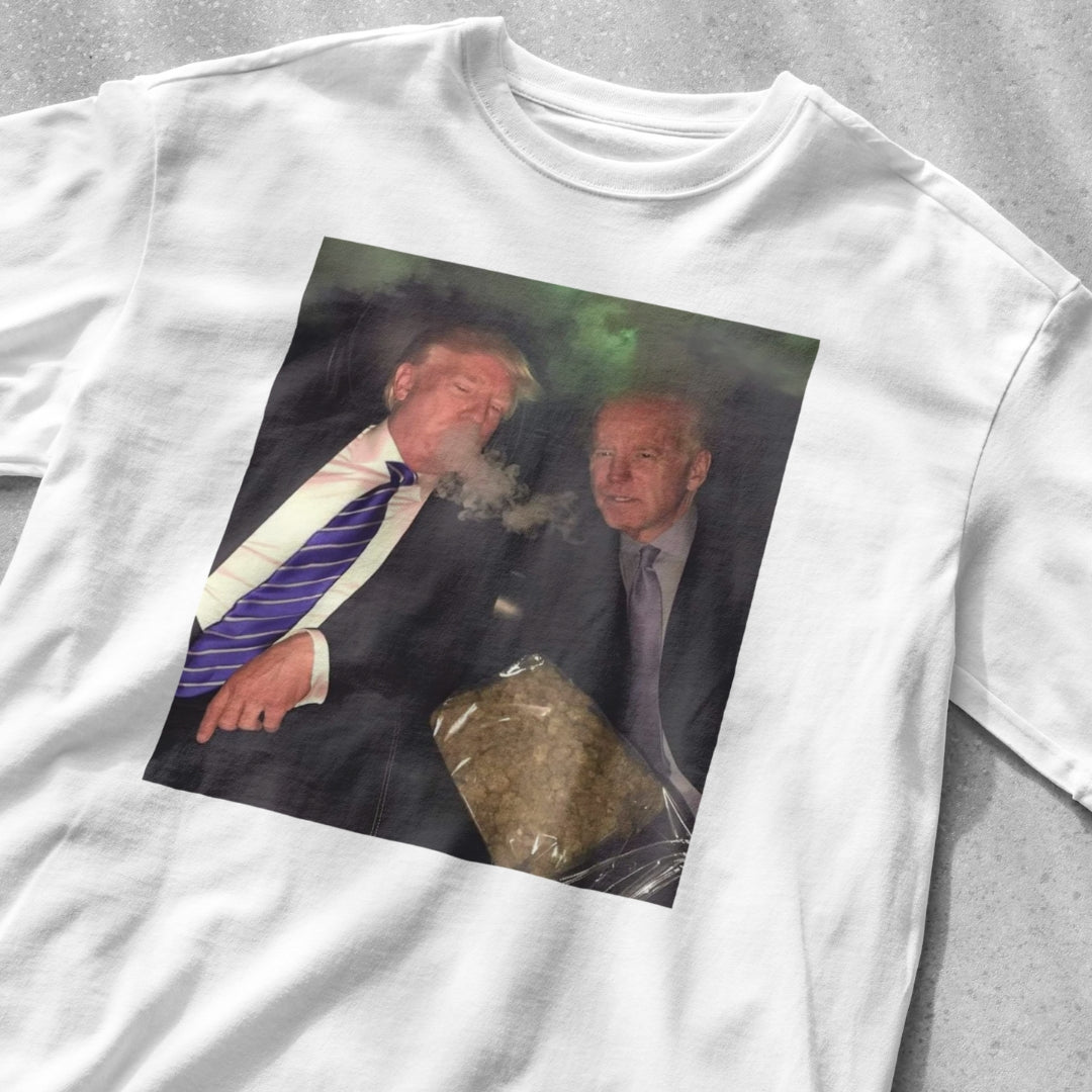 Trump and Biden Smoking Weed Shirt