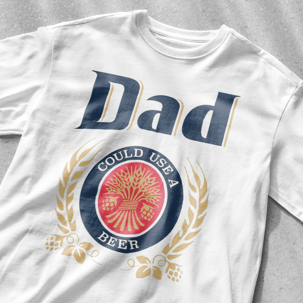 Dad Could Use a Beer - Unisex Heavy Cotton Tee