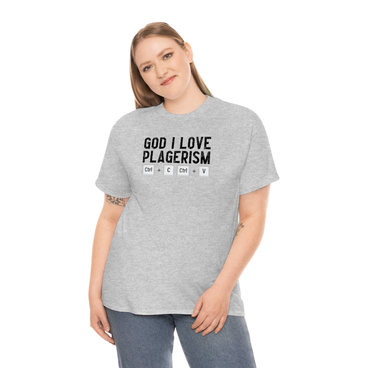 God I Love Plagerism - Unisex Heavy Cotton Tee - All Colors