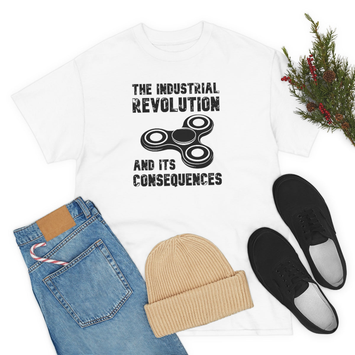 The Industrial Revolution and its Consequences Fidget Spinner - Unisex Heavy Cotton Tee - All Colors