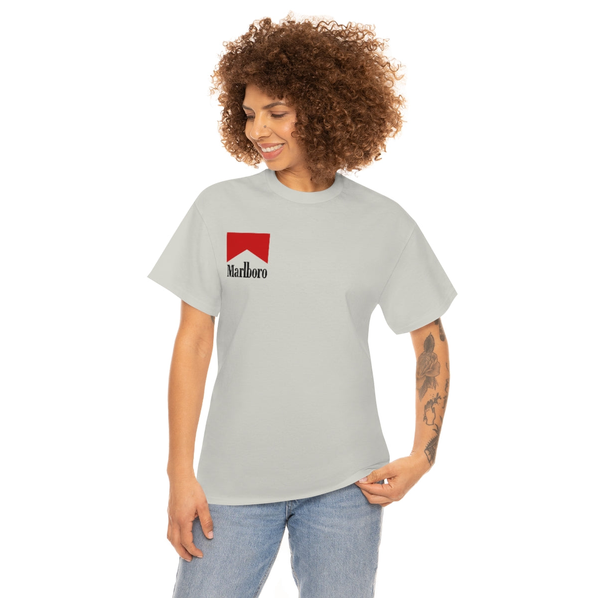 Marlboro Quit Vaping (design on back) - Unisex Heavy Cotton Tee - All Colors