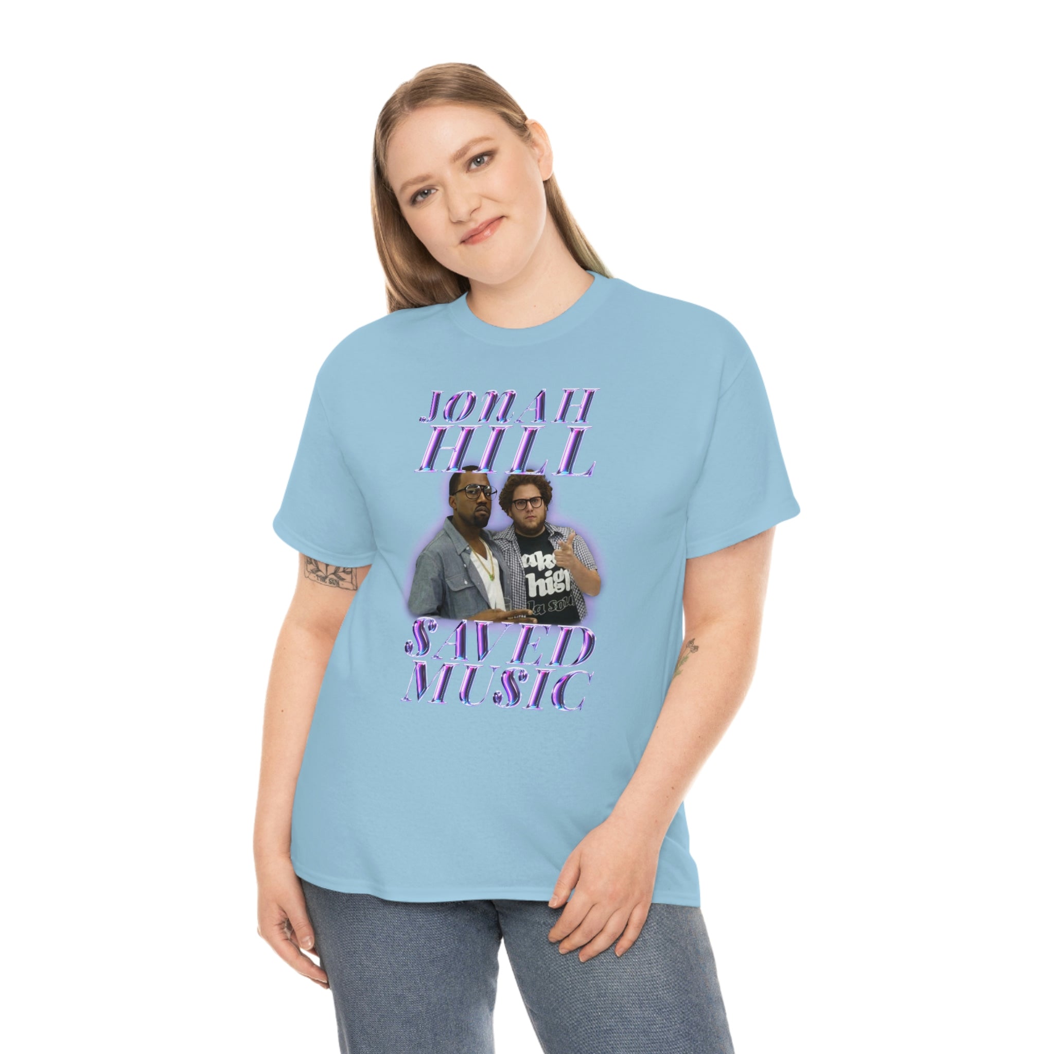 JONAH HILL SAVED MUSIC (KANYE) - Unisex Heavy Cotton Tee