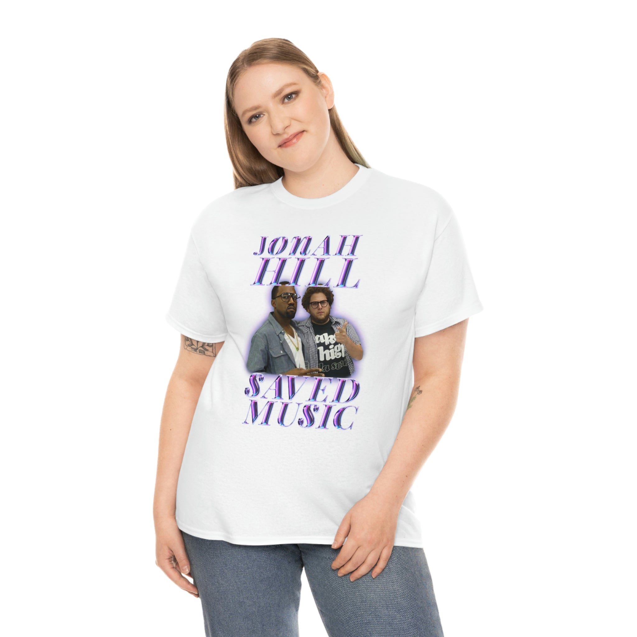 JONAH HILL SAVED MUSIC (KANYE) - Unisex Heavy Cotton Tee