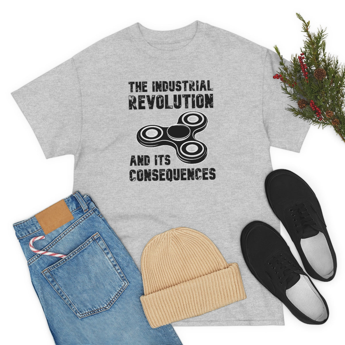 The Industrial Revolution and its Consequences Fidget Spinner - Unisex Heavy Cotton Tee - All Colors