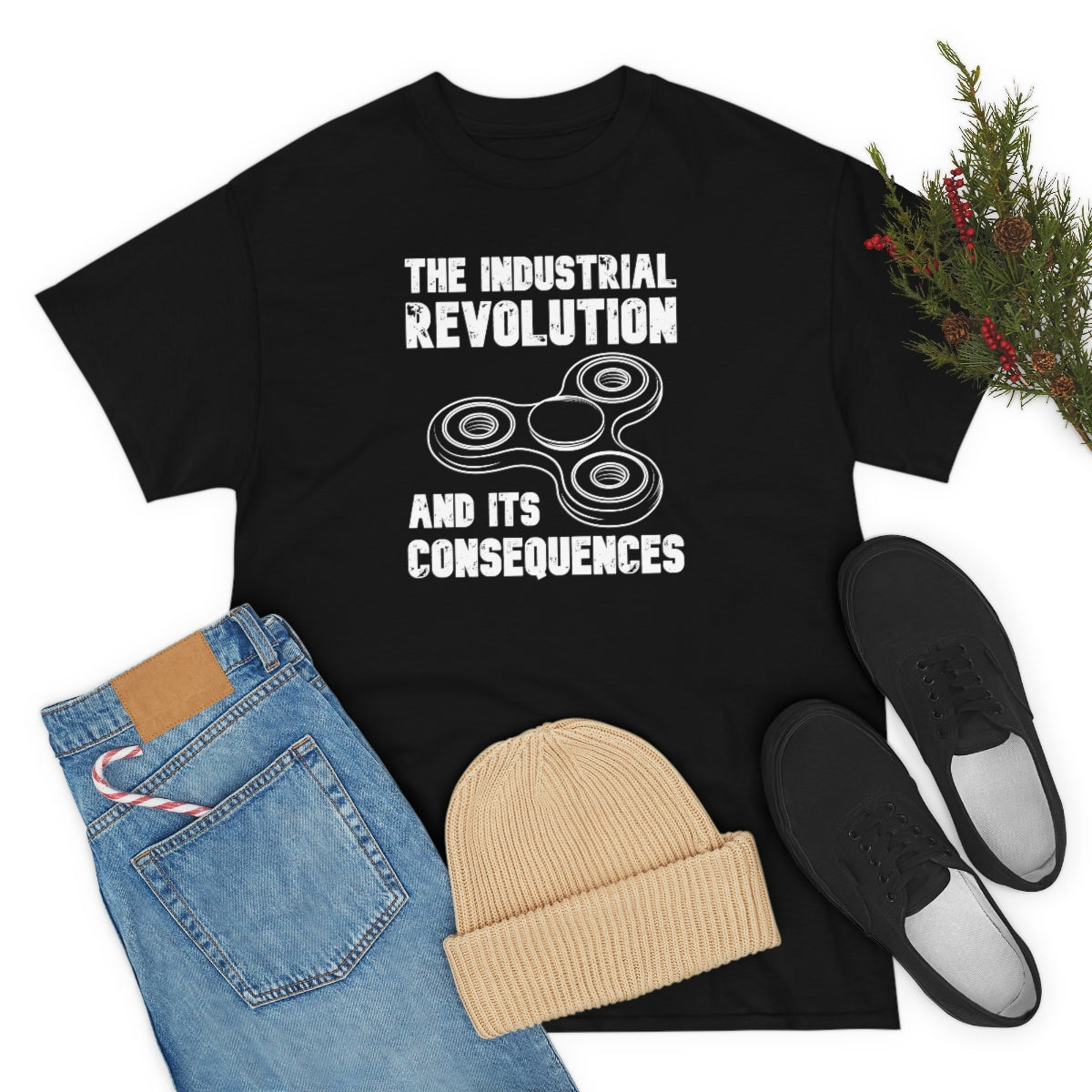 The Industrial Revolution and its Consequences Fidget Spinner - Unisex Heavy Cotton Tee - All Colors