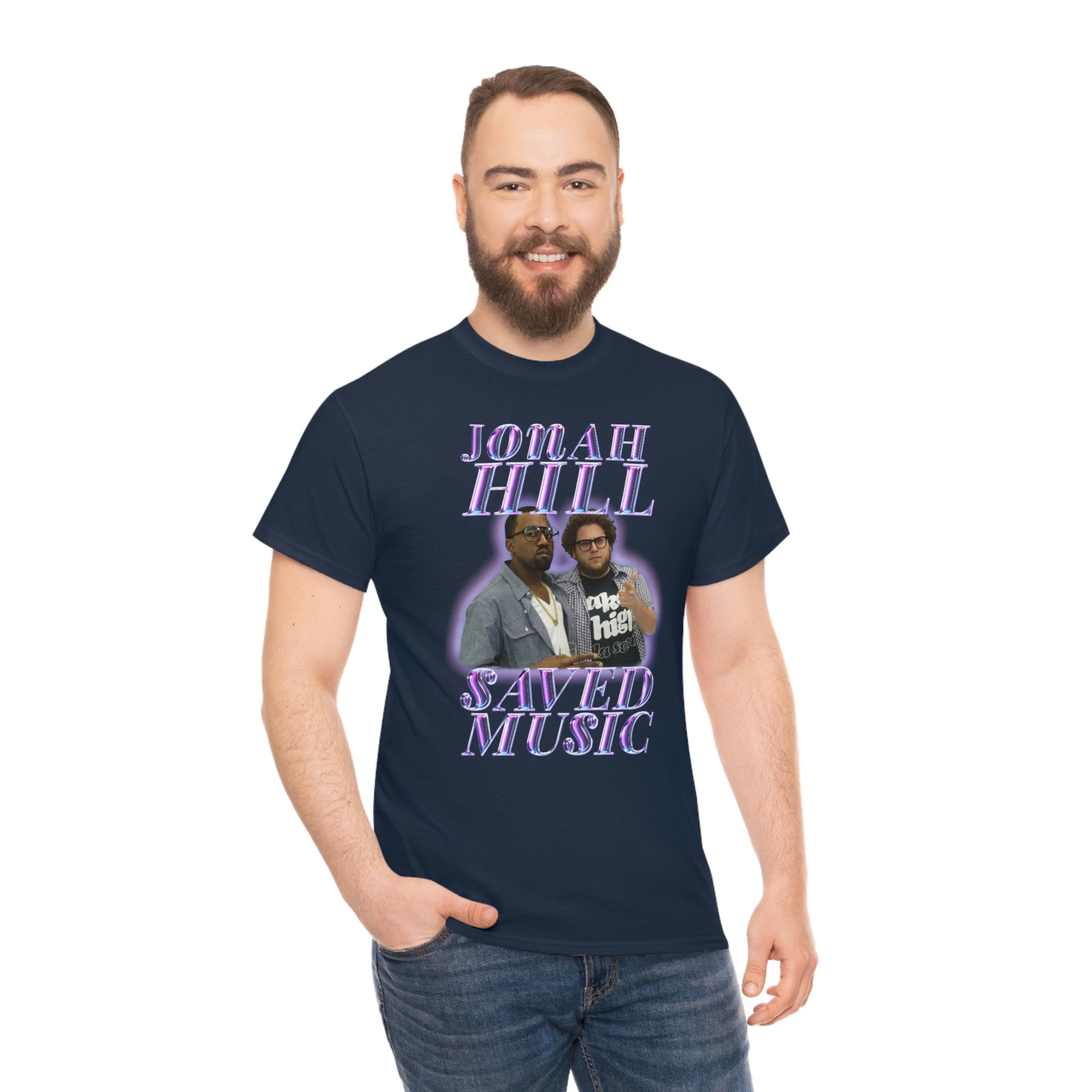 JONAH HILL SAVED MUSIC (KANYE) - Unisex Heavy Cotton Tee