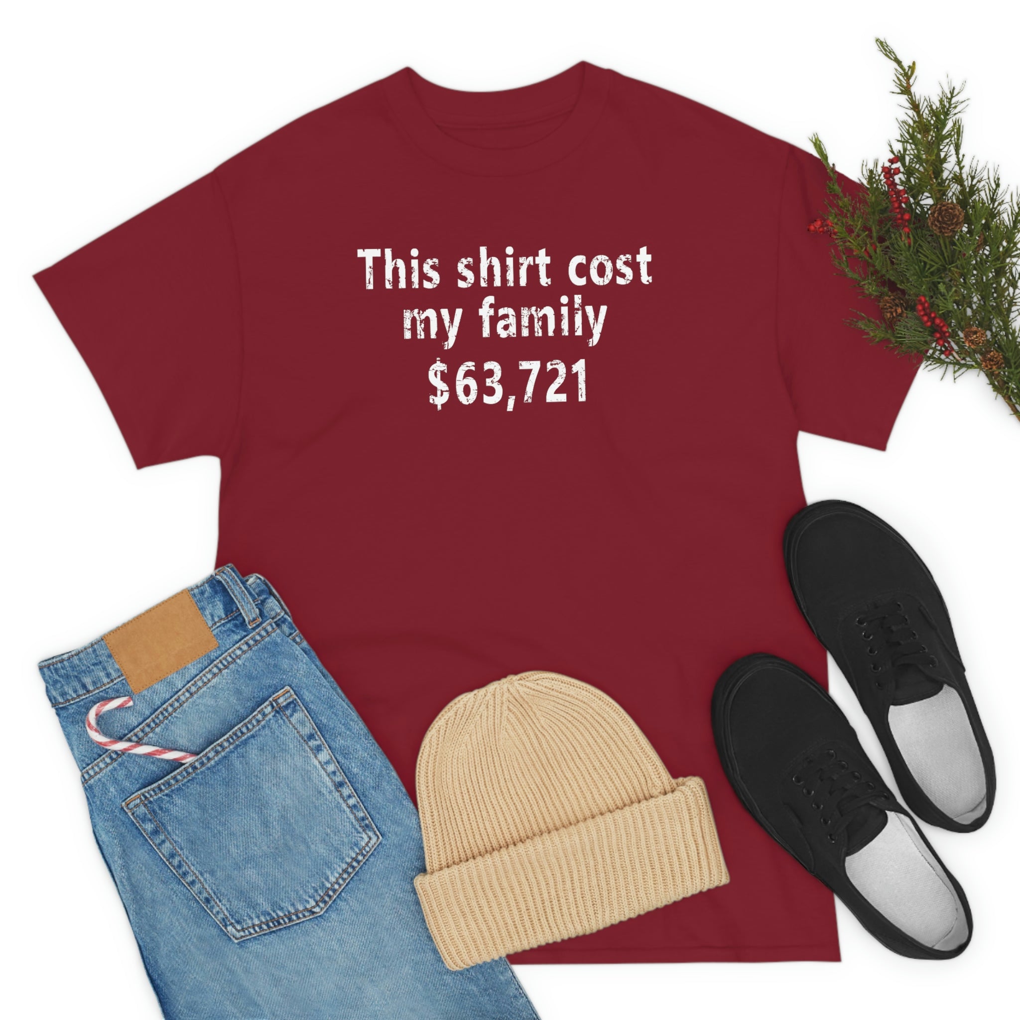 This Shirt Cost my parents $63,721 (Harvard) - Unisex Heavy Cotton Tee