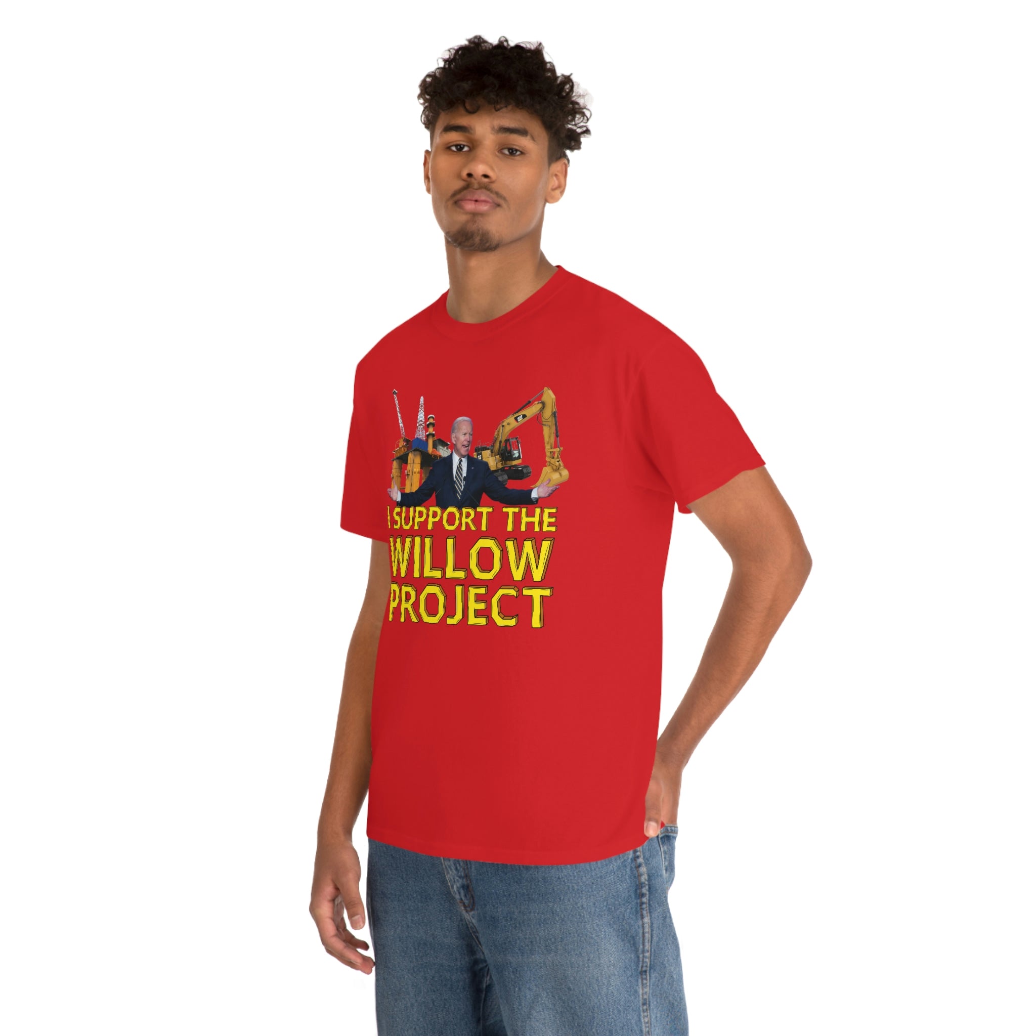 I Support the Willow Project (Biden) - Unisex Heavy Cotton Tee