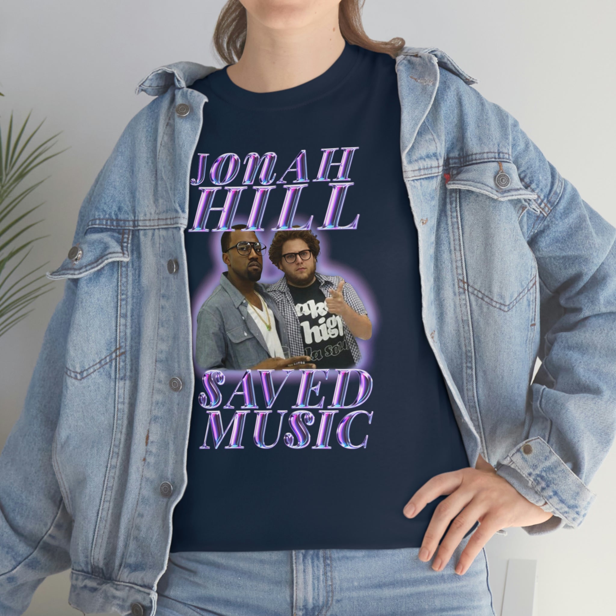 JONAH HILL SAVED MUSIC (KANYE) - Unisex Heavy Cotton Tee