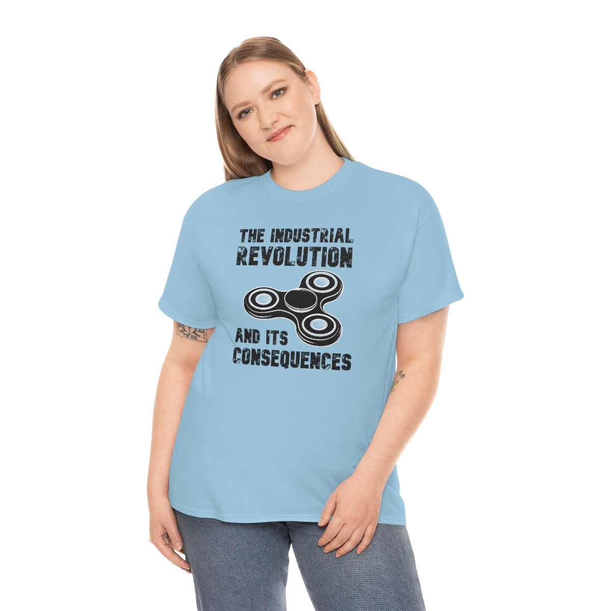 The Industrial Revolution and its Consequences Fidget Spinner - Unisex Heavy Cotton Tee - All Colors