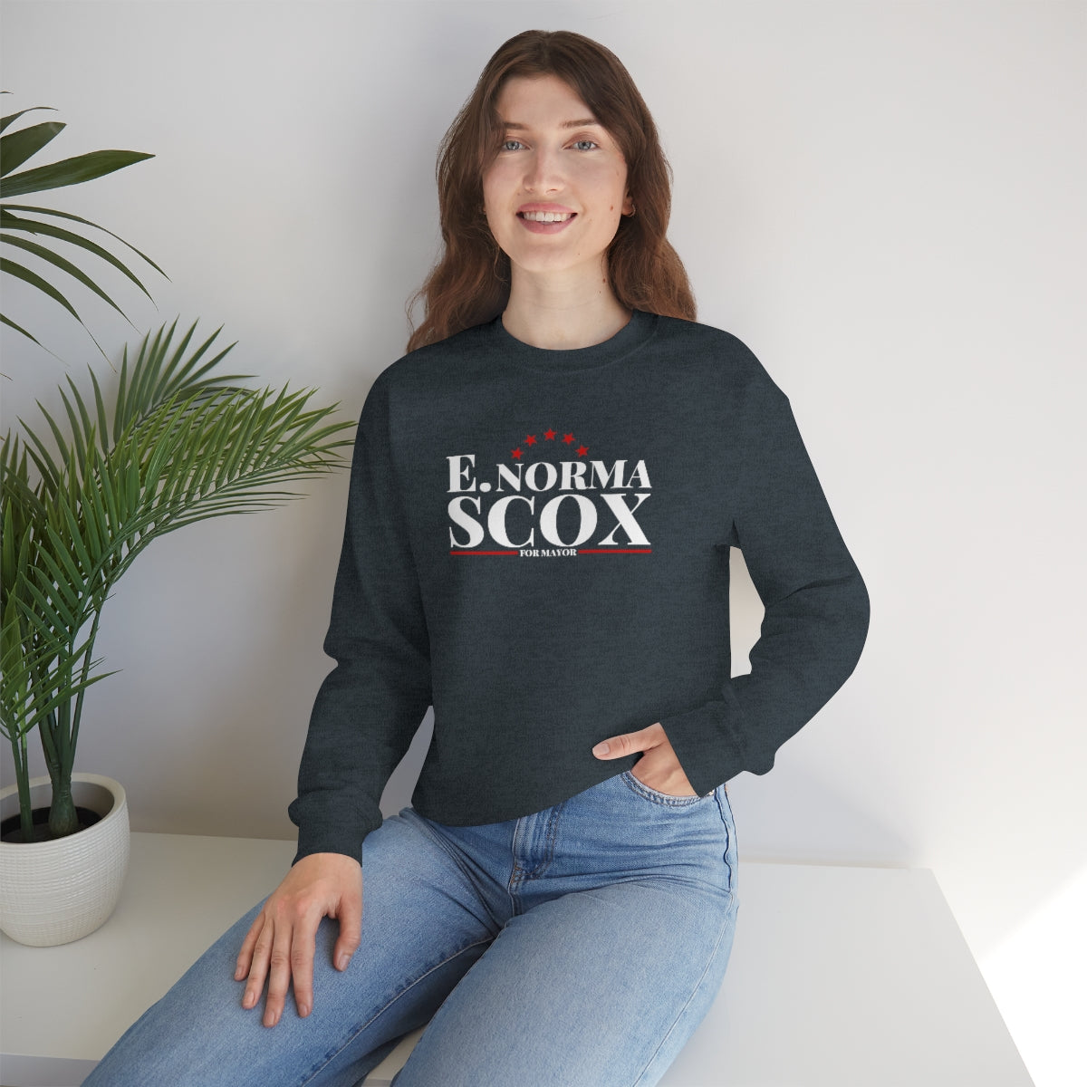 E. Norma Scox - Unisex Heavy Blend™ Crewneck Sweatshirt