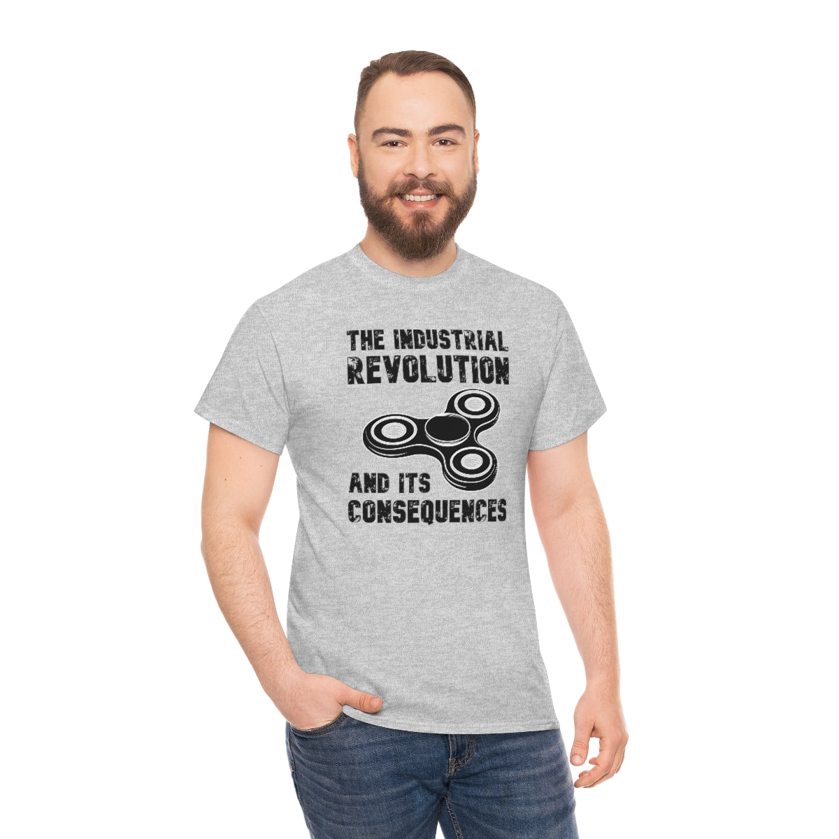 The Industrial Revolution and its Consequences Fidget Spinner - Unisex Heavy Cotton Tee - All Colors