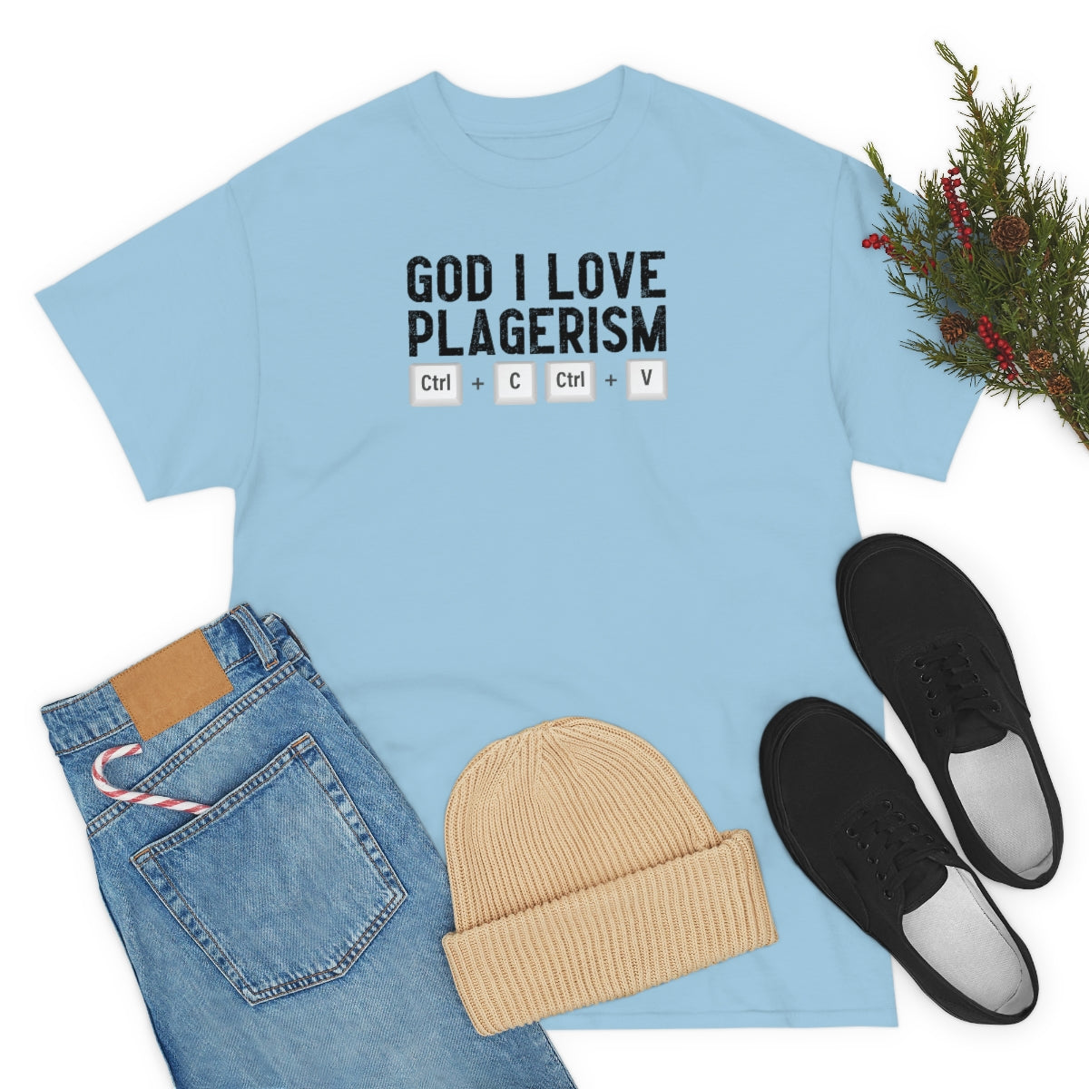 God I Love Plagerism - Unisex Heavy Cotton Tee - All Colors