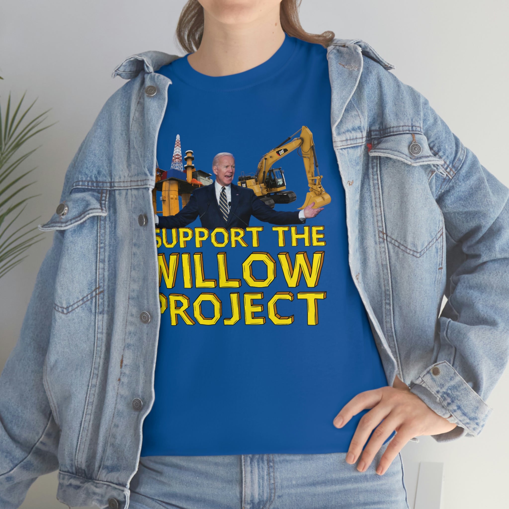 I Support the Willow Project (Biden) - Unisex Heavy Cotton Tee