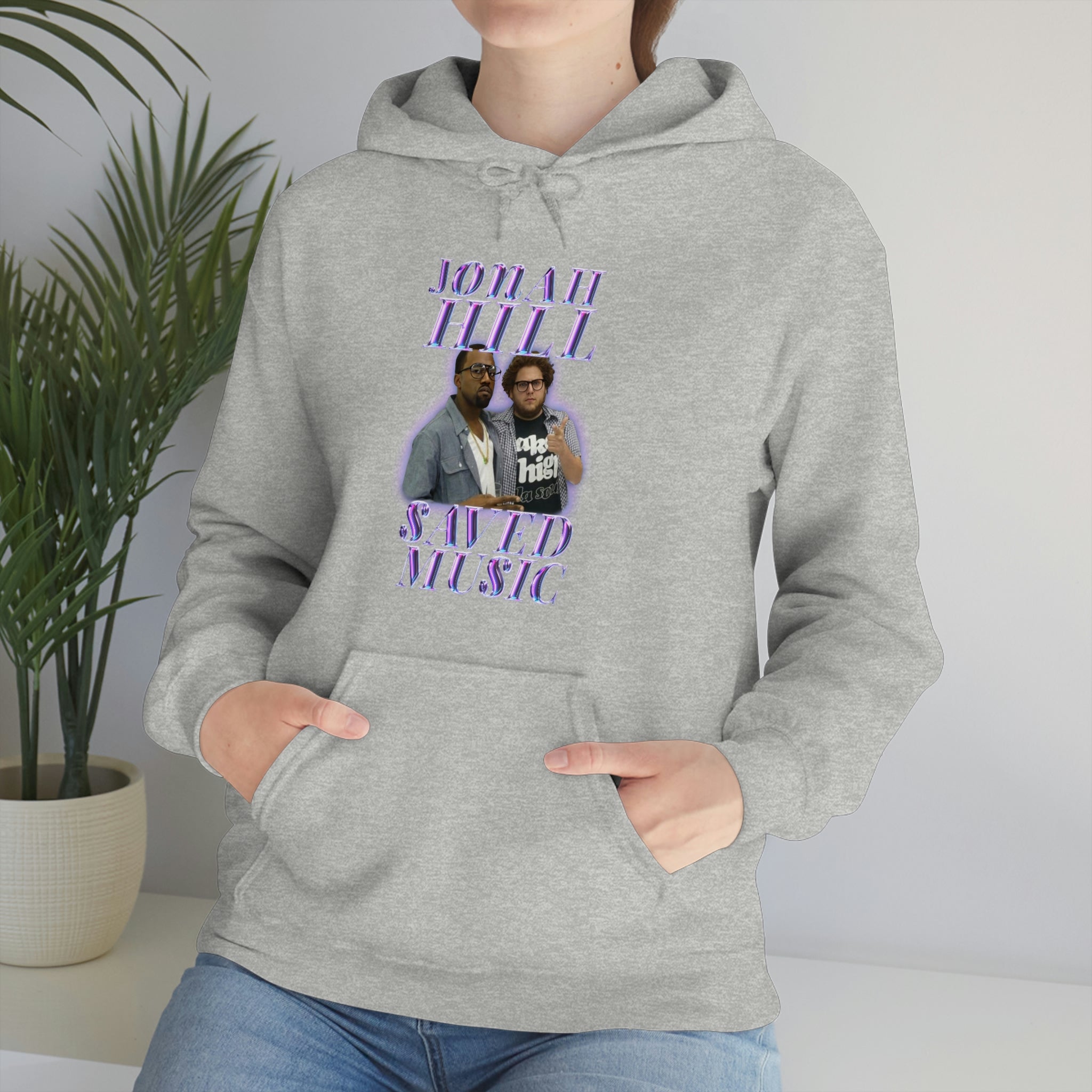 JONAH HILL SAVED MUSIC (KANYE) - Unisex Heavy Blend™ Hooded Sweatshirt