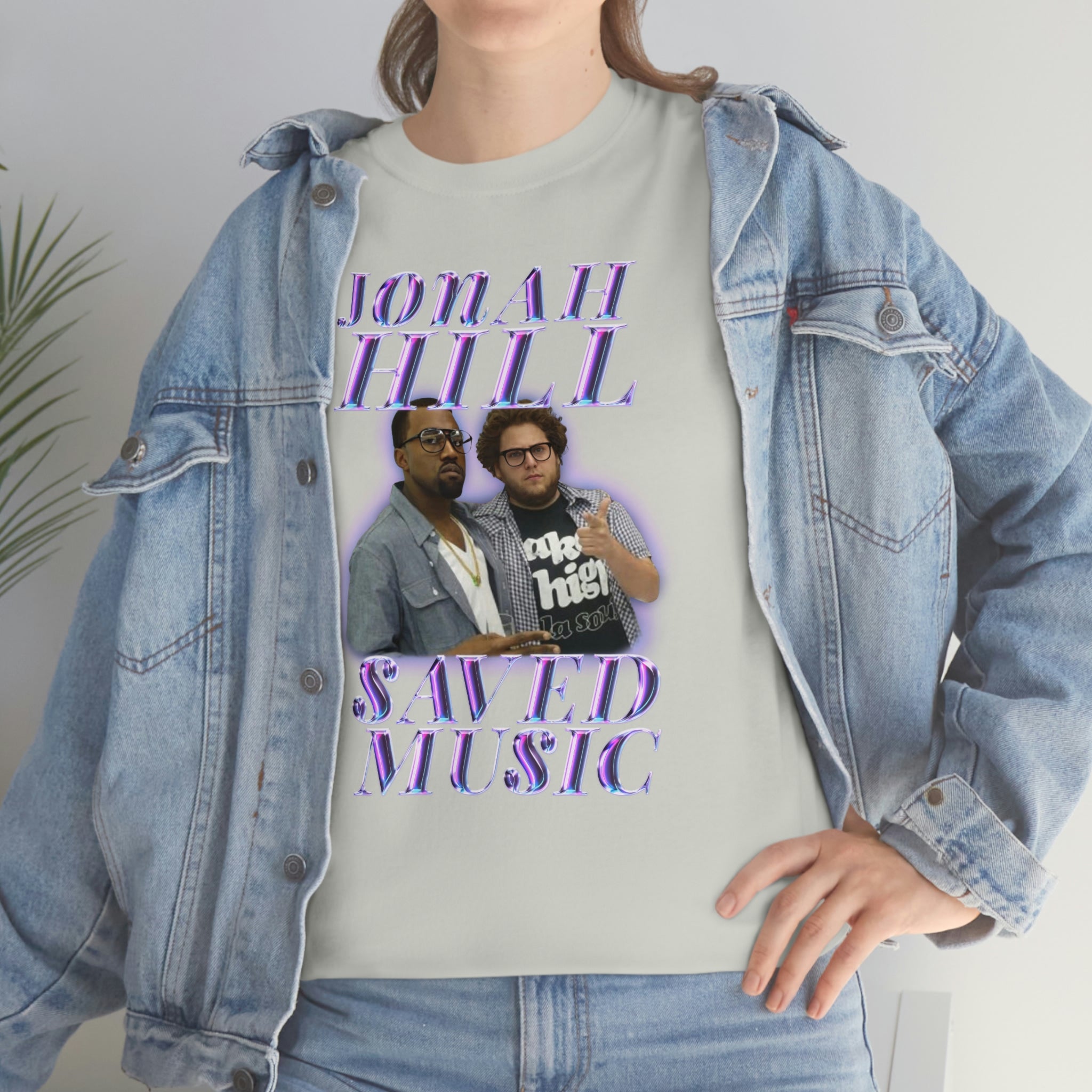 JONAH HILL SAVED MUSIC (KANYE) - Unisex Heavy Cotton Tee