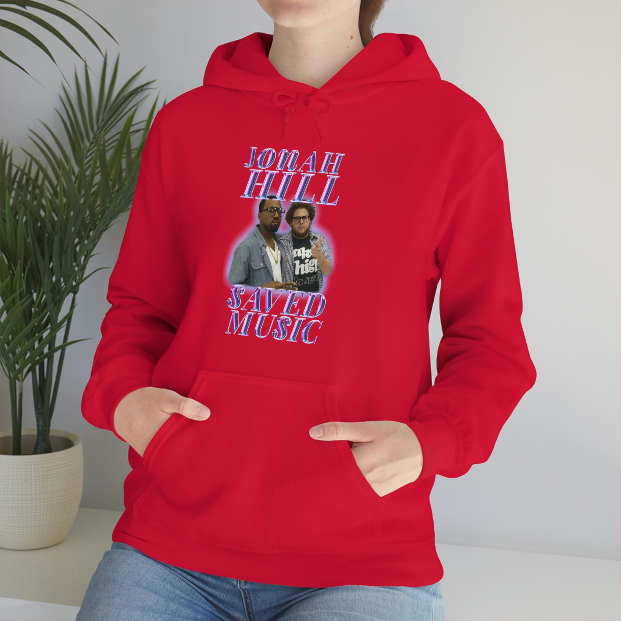 JONAH HILL SAVED MUSIC (KANYE) - Unisex Heavy Blend™ Hooded Sweatshirt