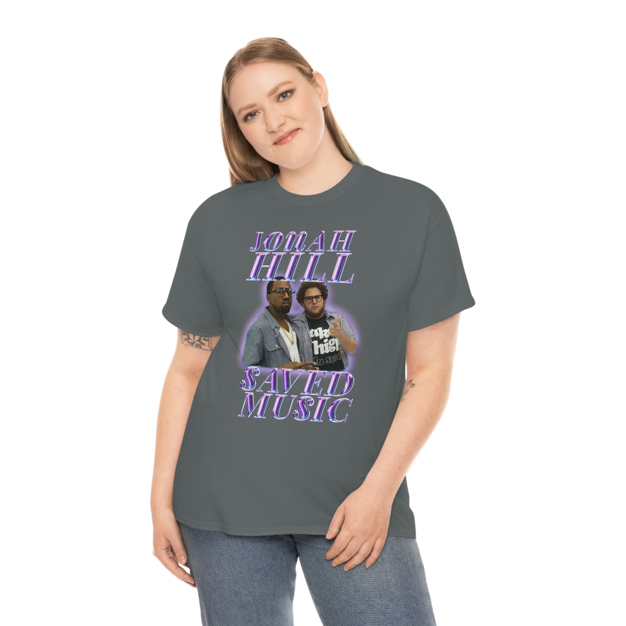 JONAH HILL SAVED MUSIC (KANYE) - Unisex Heavy Cotton Tee