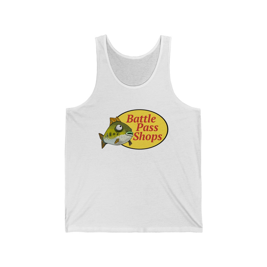 Battle Pass Shops (Bass Pro Shops) Fortnite Flopper - Unisex Jersey Tank