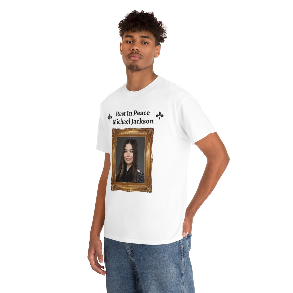 Rest In Peace Michael Jackson (Miranda Cosgrove from iCarly) - Unisex Heavy Cotton Tee - All Colors