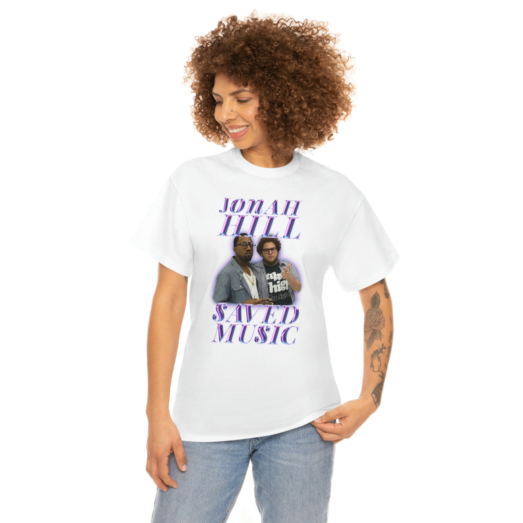 JONAH HILL SAVED MUSIC (KANYE) - Unisex Heavy Cotton Tee