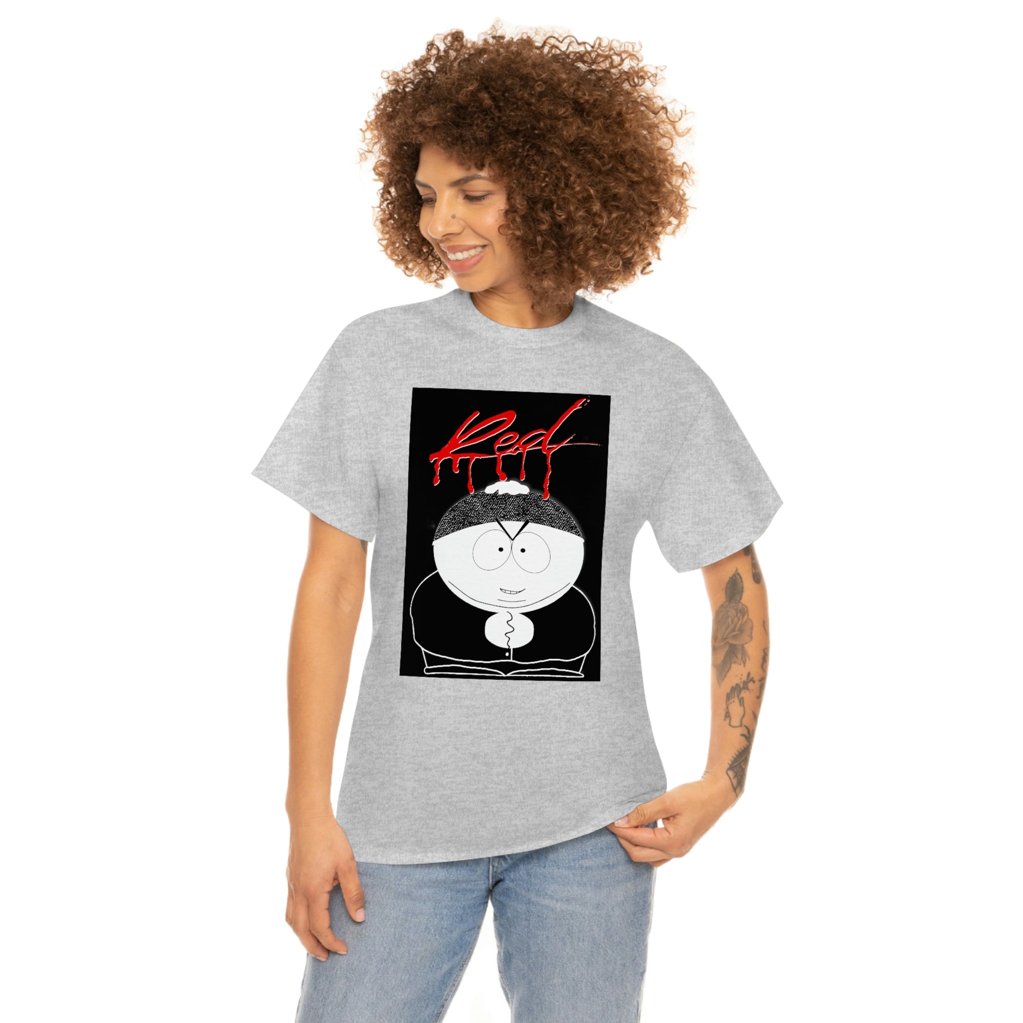 Playboi Cartman (Eric Cartman from South Park) Whole Lotta Red Album Cover - Unisex Heavy Cotton Tee