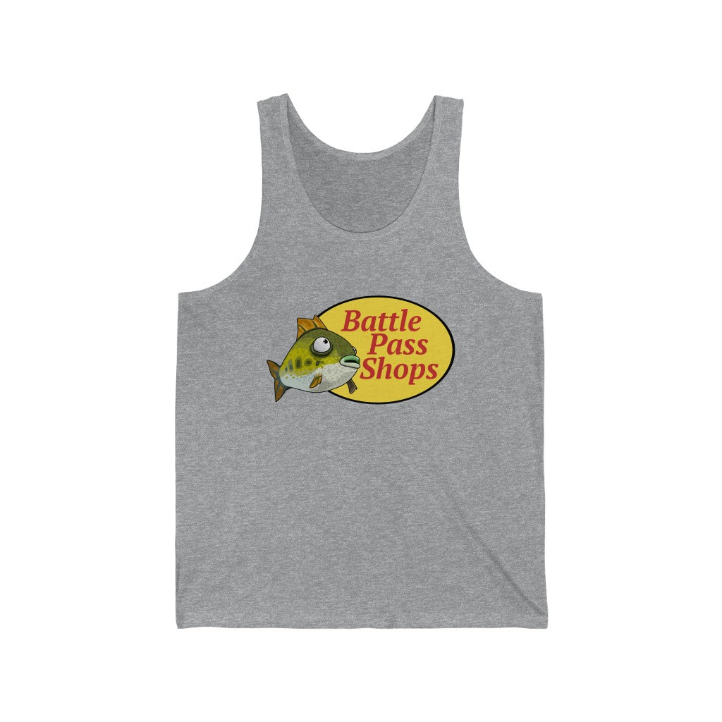 Battle Pass Shops (Bass Pro Shops) Fortnite Flopper - Unisex Jersey Tank