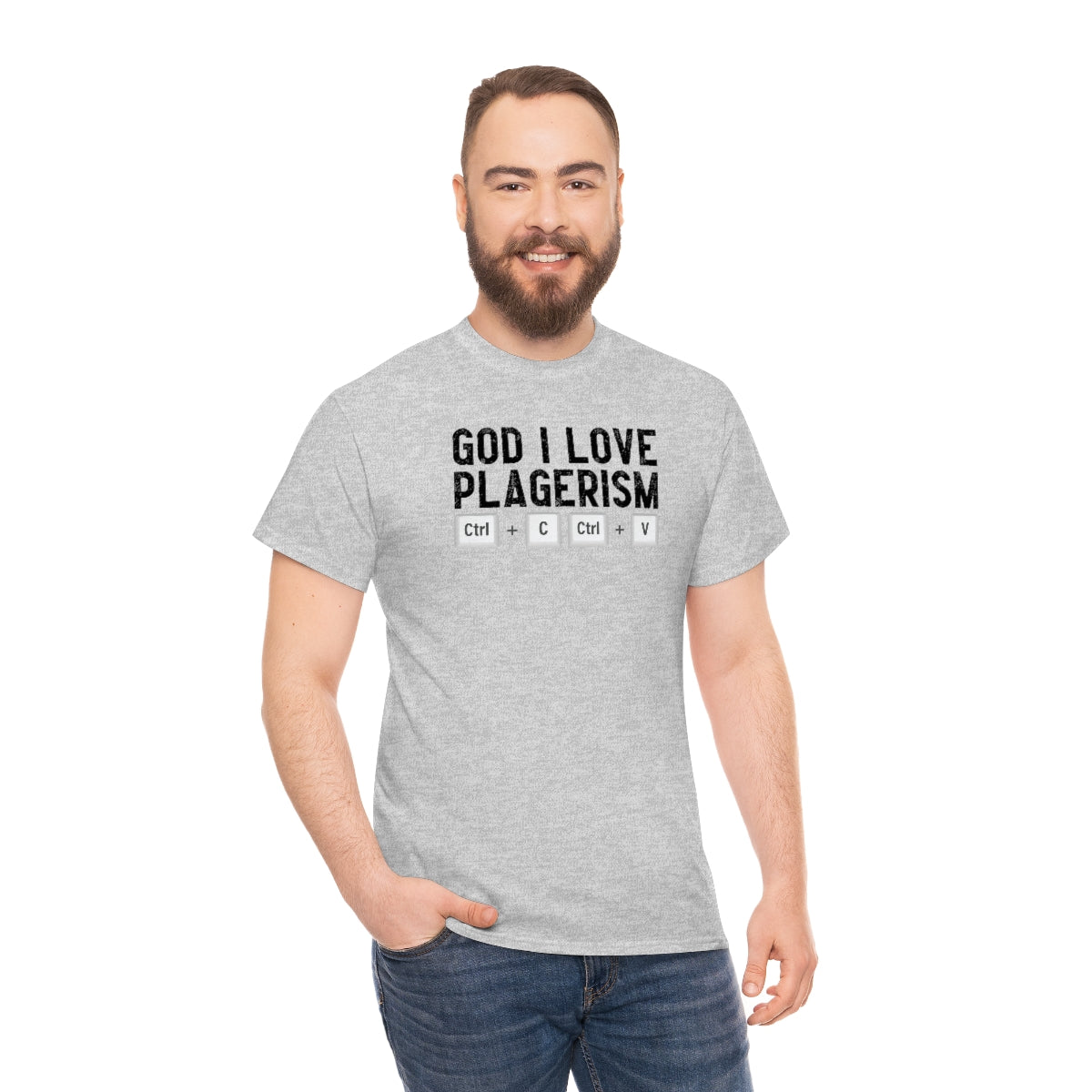 God I Love Plagerism - Unisex Heavy Cotton Tee - All Colors