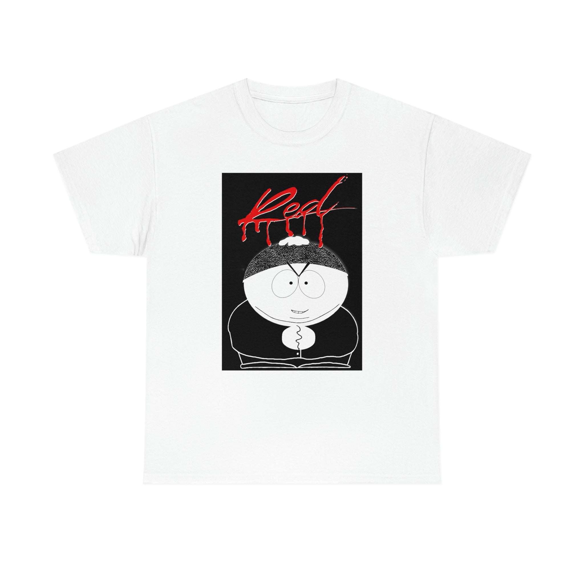 Playboi Cartman (Eric Cartman from South Park) Whole Lotta Red Album Cover - Unisex Heavy Cotton Tee