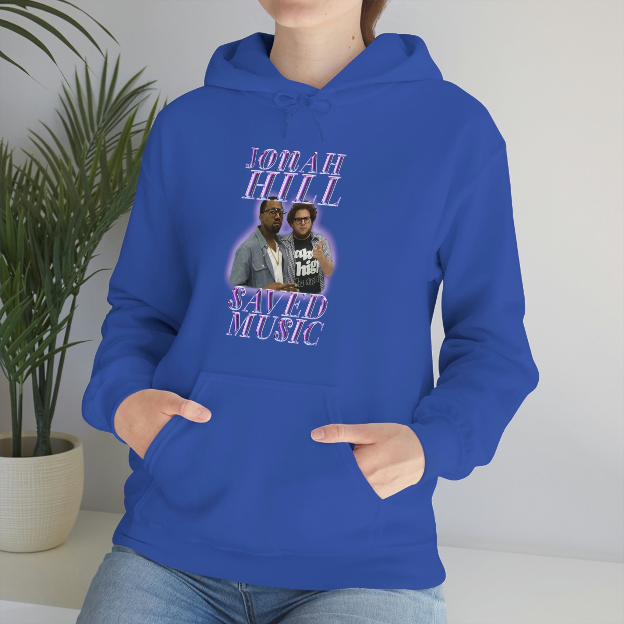 JONAH HILL SAVED MUSIC (KANYE) - Unisex Heavy Blend™ Hooded Sweatshirt