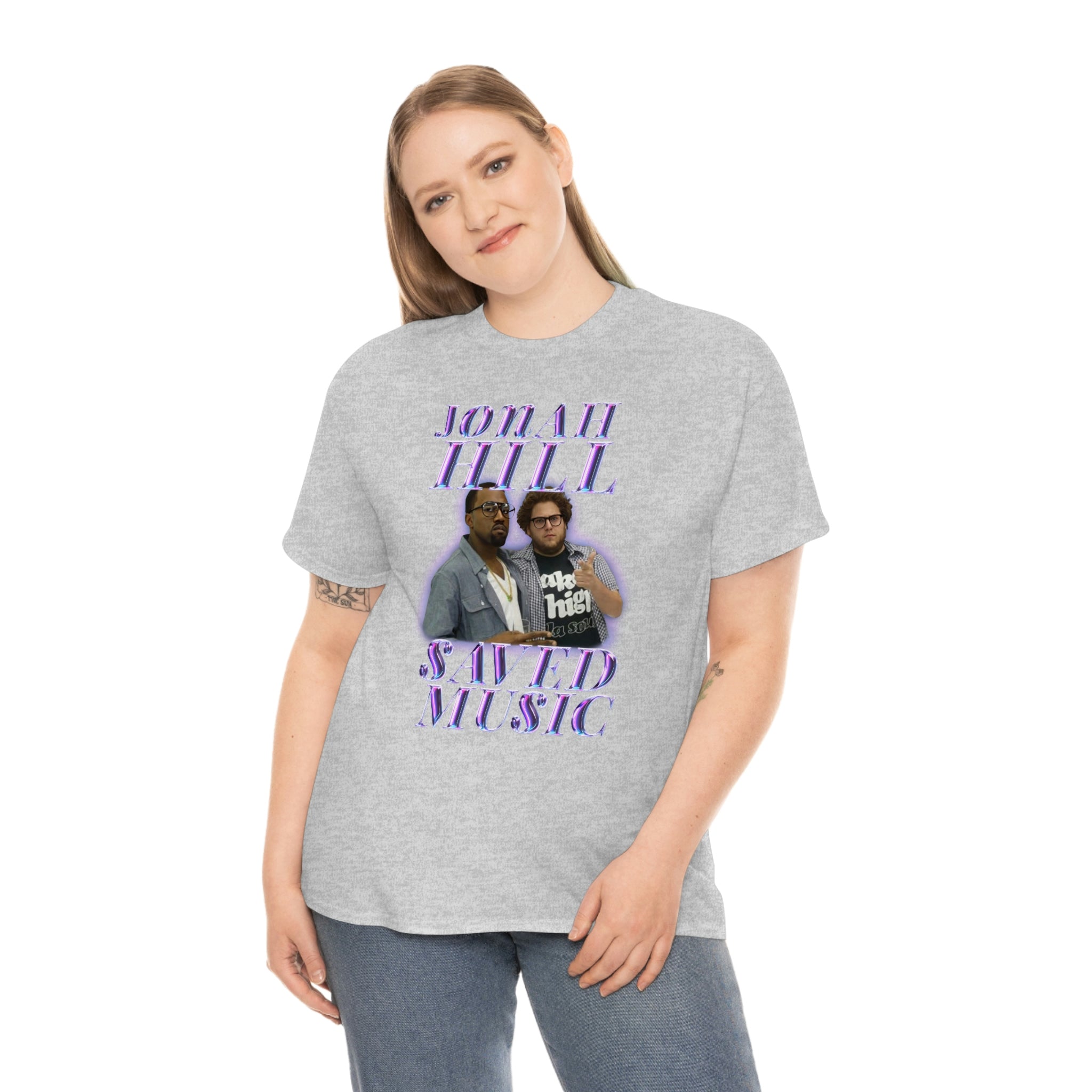 JONAH HILL SAVED MUSIC (KANYE) - Unisex Heavy Cotton Tee