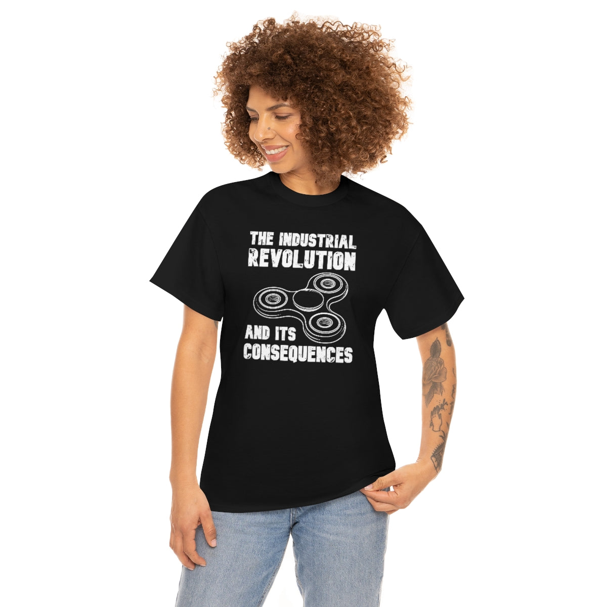 The Industrial Revolution and its Consequences Fidget Spinner - Unisex Heavy Cotton Tee - All Colors