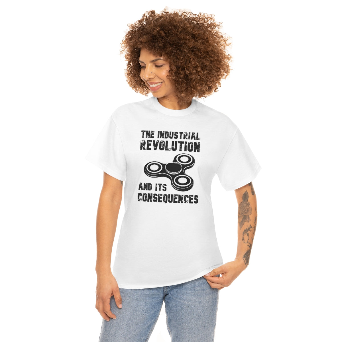 The Industrial Revolution and its Consequences Fidget Spinner - Unisex Heavy Cotton Tee - All Colors