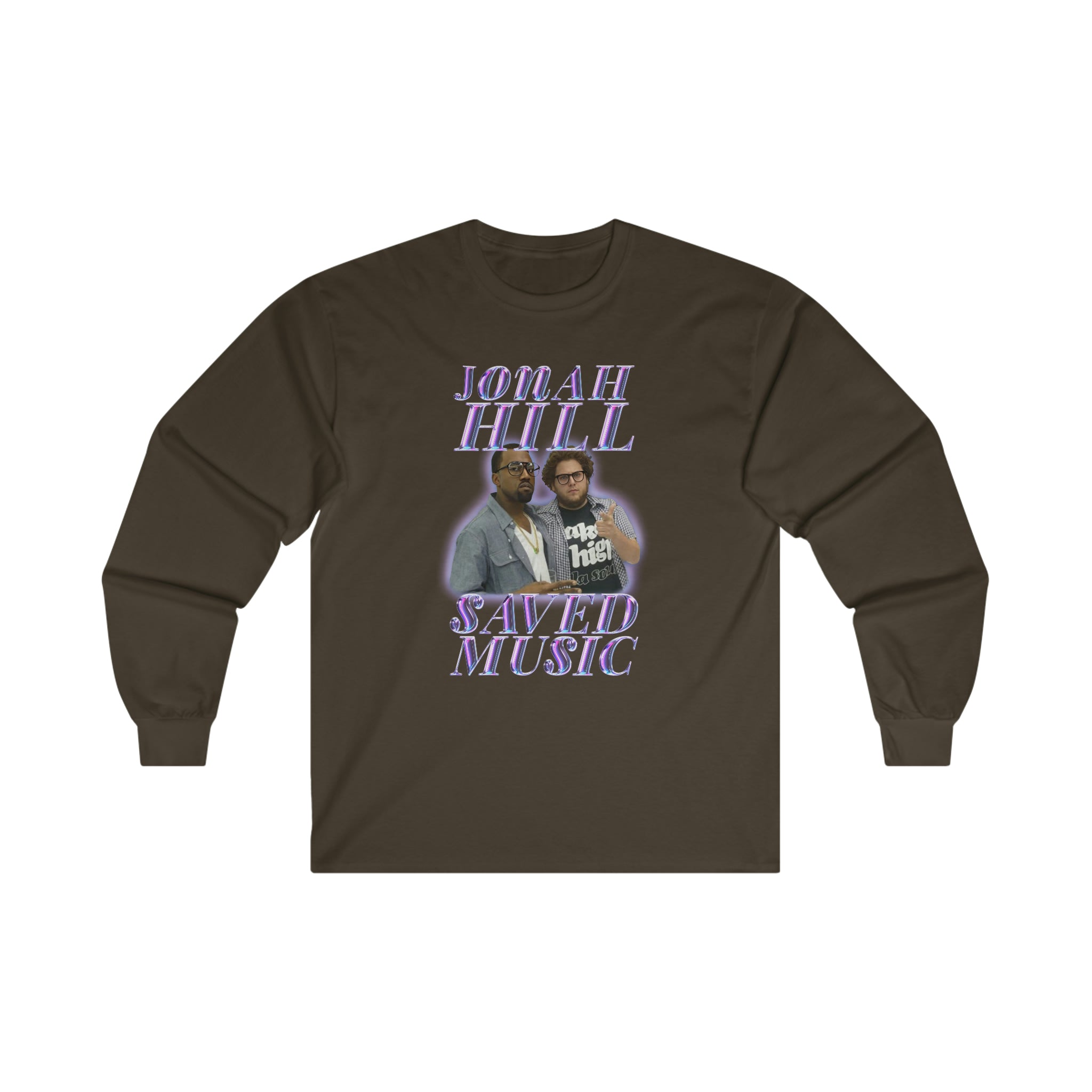 JONAH HILL SAVED MUSIC (KANYE) - Ultra Cotton Long Sleeve Tee - All Colors