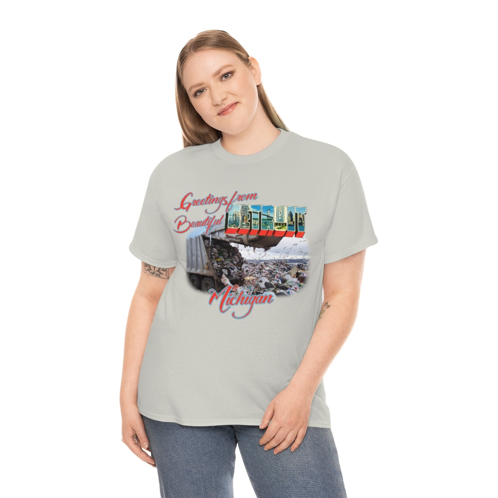 Detroit (Garbage Dump) - Unisex Heavy Cotton Tee - All Colors