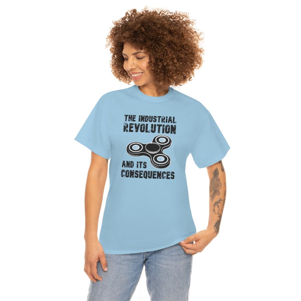 The Industrial Revolution and its Consequences Fidget Spinner - Unisex Heavy Cotton Tee - All Colors