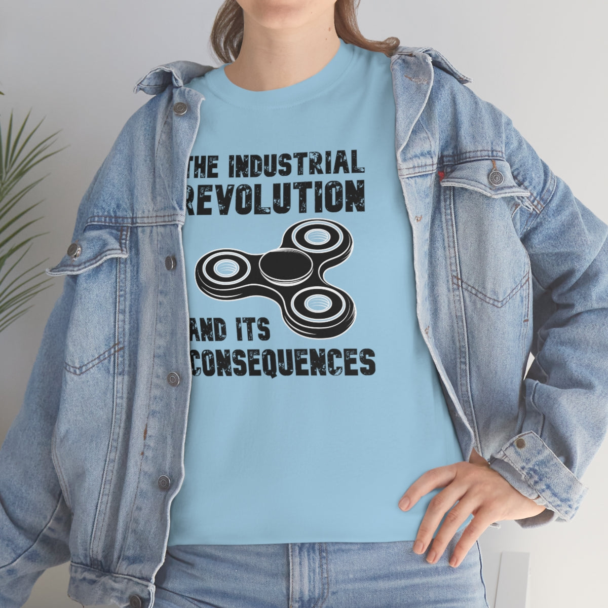 The Industrial Revolution and its Consequences Fidget Spinner - Unisex Heavy Cotton Tee - All Colors