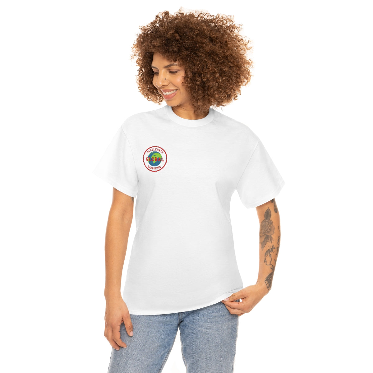 Accelerate Global Warming - Unisex Heavy Cotton Tee - Hot Take